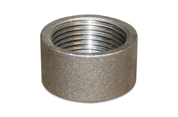 SMEDET HALV-MUFFE SORT 1 1/4"