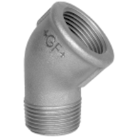 VINKEL 45G M/N SORT    1/2