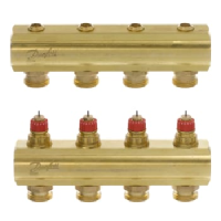 FHF-4 GULVVARMEMANIFOLD 4+4