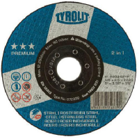 TYROLIT SK.SKIVE 125X2,5X22 STL/INOX