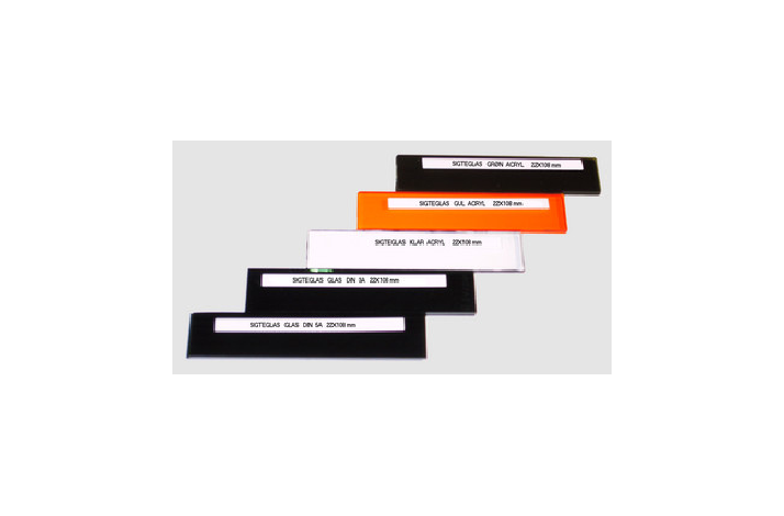 SVEJSEGLAS 22X108 MM MRK