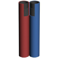 TVILLINGSLANGE 5 MM BL/RD