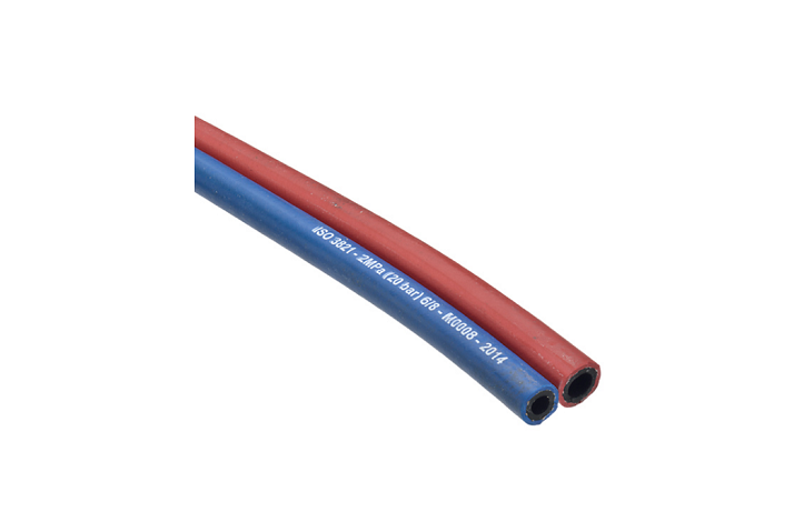 TVILLINGESLANGE OX/A 6,3 MM BL/RD