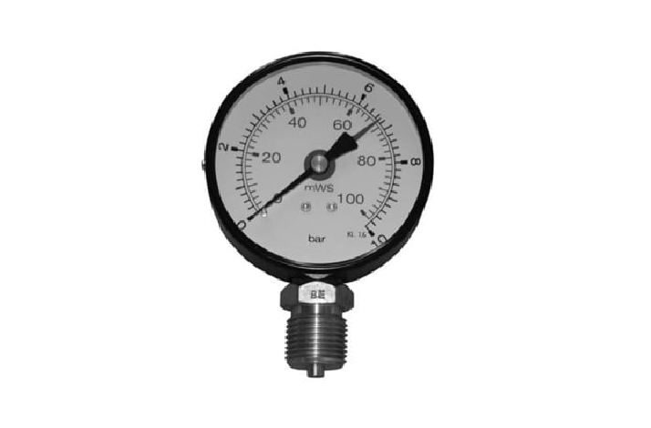 MANOMETER 0-16 BAR NED 1/2" X 63 MM