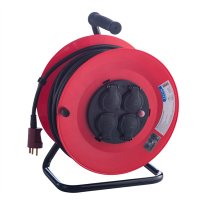 KABELTROMLE 40M M/ JORD 220V 4 UDT.