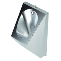 URINAL RUSTFRI M/ VANDTIL. OVEN