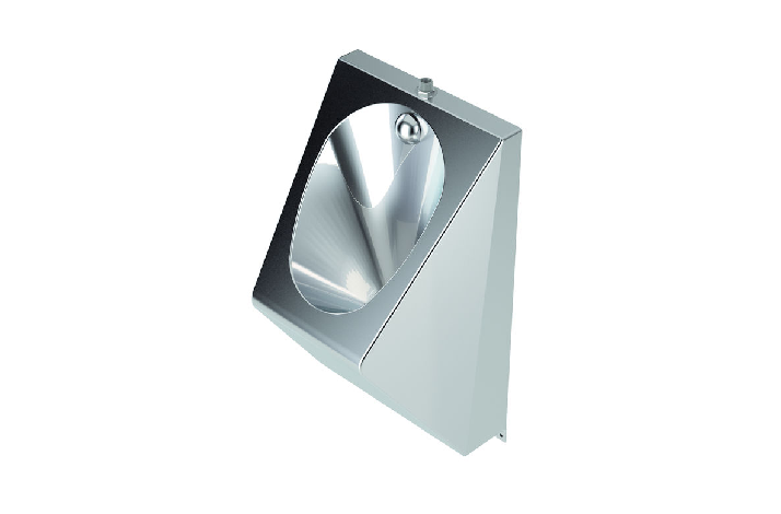 URINAL RUSTFRI M/ VANDTIL. OVEN