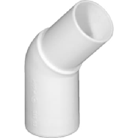 PP VINKEL 45 GR M/N HVID 32 MM