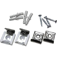 SPEJLKLEMMER RUSTFRI ( 4 STK )