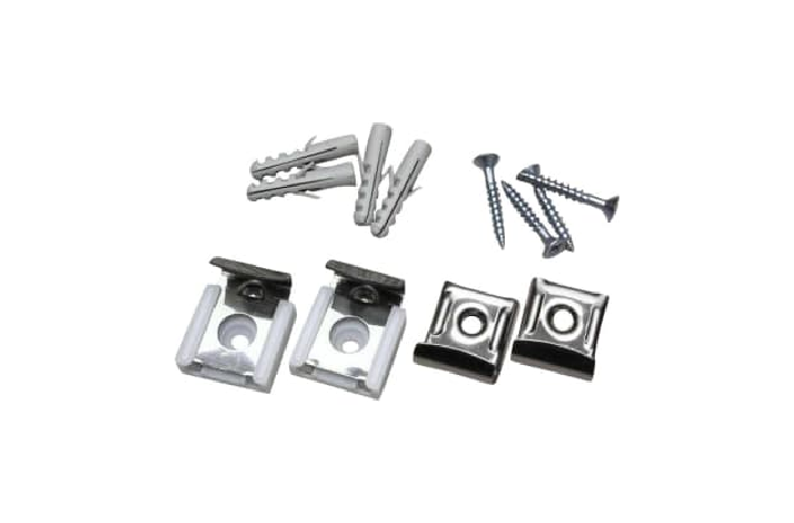 SPEJLKLEMMER RUSTFRI ( 4 STK )