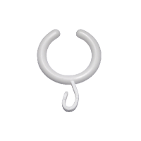 SPRINGRING PLAST HVID