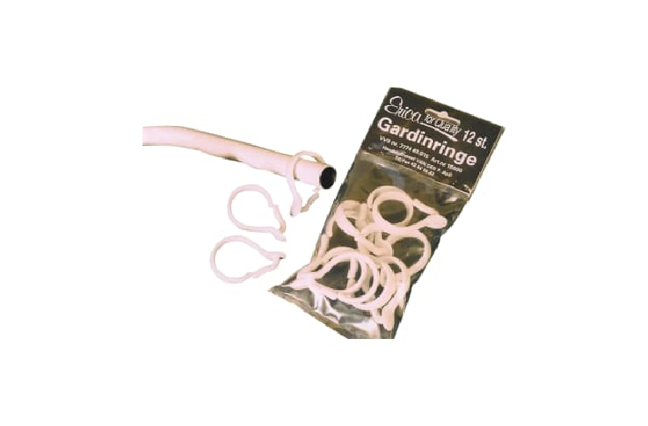 ERICA GARDINRINGE 12 STK  HVID