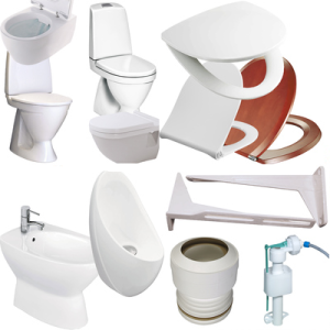 Toiletter,sder og res. dele